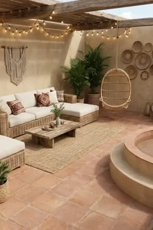 Carrelage en terre cuite RUSTIER Rosé 30x30x2 cm Offre Spéciale